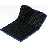 Водительский коврик для BMW Х3 F25 2010 - 2017 (БМВ Х3 Ф25) ЕВА EVA без разреза Vicecar 1DL4008-темносиний