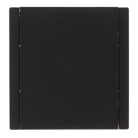 Розетка IEK Forte&Piano FP119 встраиваемая черная со шторками с крышкой (FP-R16-16-1-44-K02)