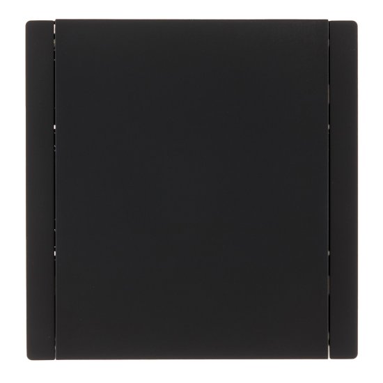 Розетка IEK Forte&Piano FP119 встраиваемая черная со шторками с крышкой (FP-R16-16-1-44-K02)