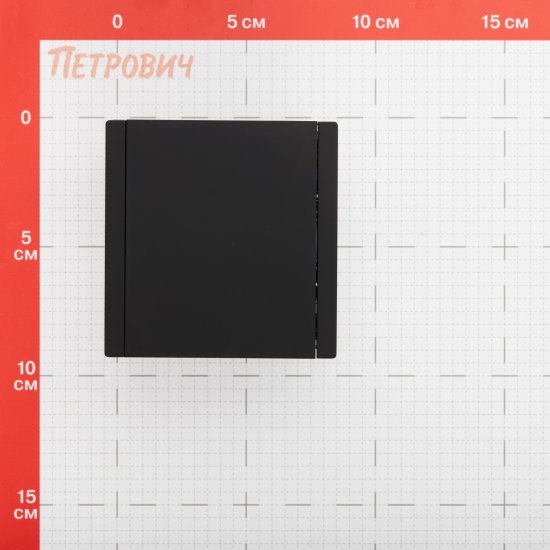 Розетка IEK Forte&Piano FP119 встраиваемая черная со шторками с крышкой (FP-R16-16-1-44-K02)