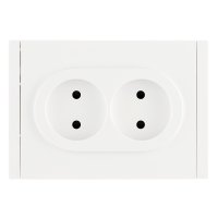 Розетка IEK Forte&Piano FP225 встраиваемая белая со шторками (FP-R23-10-1-K01)