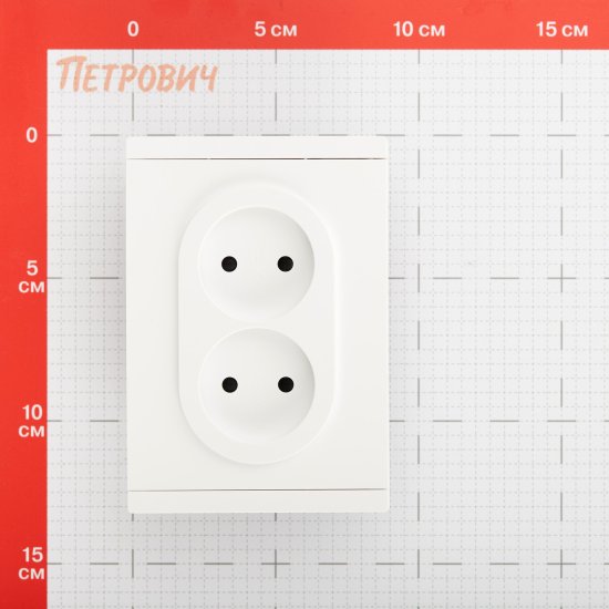 Розетка IEK Forte&Piano FP225 встраиваемая белая со шторками (FP-R23-10-1-K01)