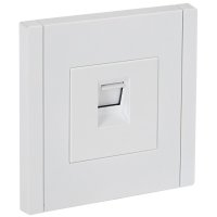 Розетка компьютерная IEK Forte&Piano FP232 встраиваемая белая RJ45 (FP-K10-1-K01)