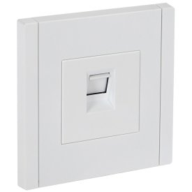 Розетка компьютерная IEK Forte&Piano FP232 встраиваемая белая RJ45 (FP-K10-1-K01)
