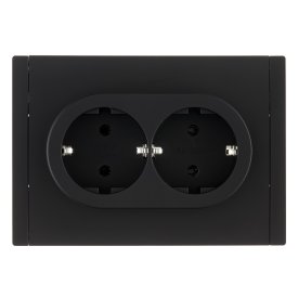 Розетка IEK Forte&Piano FP124 встраиваемая черная (FP-R21-16-1-K02)