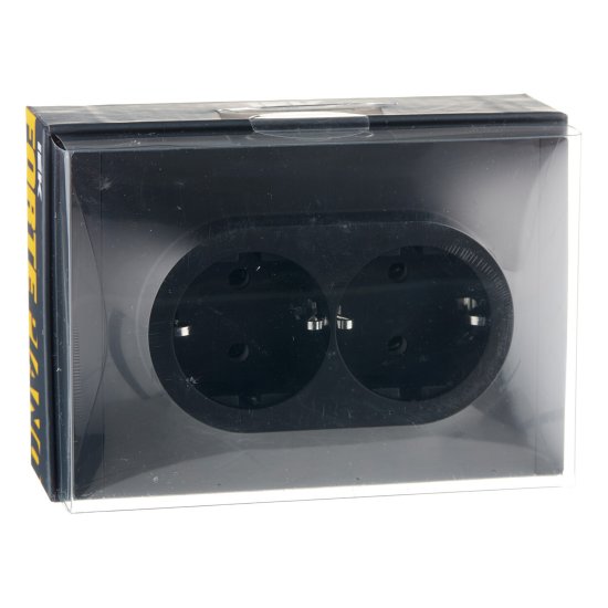 Розетка IEK Forte&Piano FP124 встраиваемая черная (FP-R21-16-1-K02)