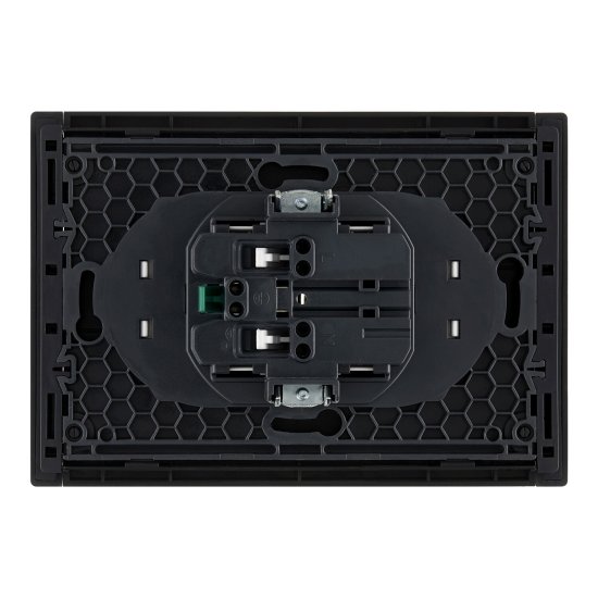 Розетка IEK Forte&Piano FP124 встраиваемая черная (FP-R21-16-1-K02)