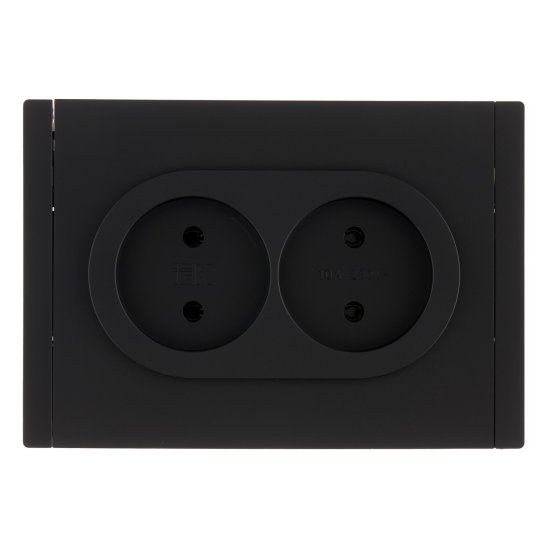 Розетка IEK Forte&Piano FP126 встраиваемая черная (FP-R20-10-1-K02)