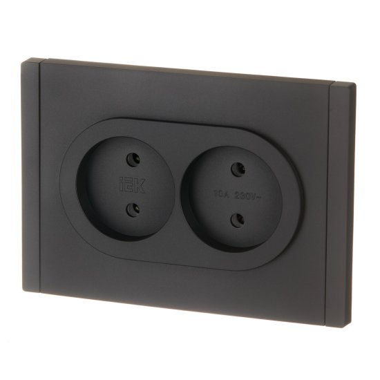 Розетка IEK Forte&Piano FP126 встраиваемая черная (FP-R20-10-1-K02)