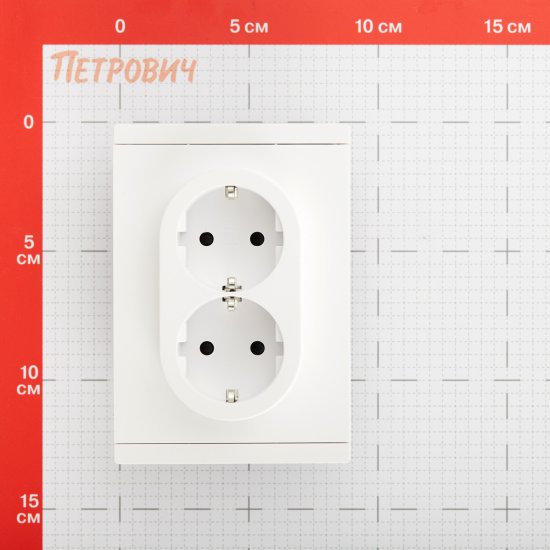 Розетка IEK Forte&Piano FP223 встраиваемая белая со шторками (FP-R24-16-1-K01)