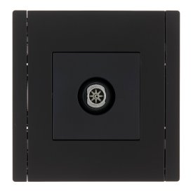 Розетка телевизионная IEK Forte&Piano FP128 встраиваемая черная (FP-A10-O-K02)