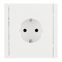 Розетка IEK Forte&Piano FP213 встраиваемая белая со шторками (FP-R14-16-1-K01)