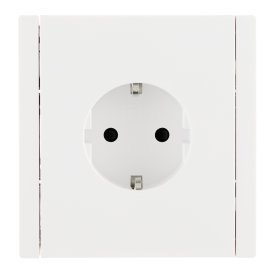 Розетка IEK Forte&Piano FP213 встраиваемая белая со шторками (FP-R14-16-1-K01)
