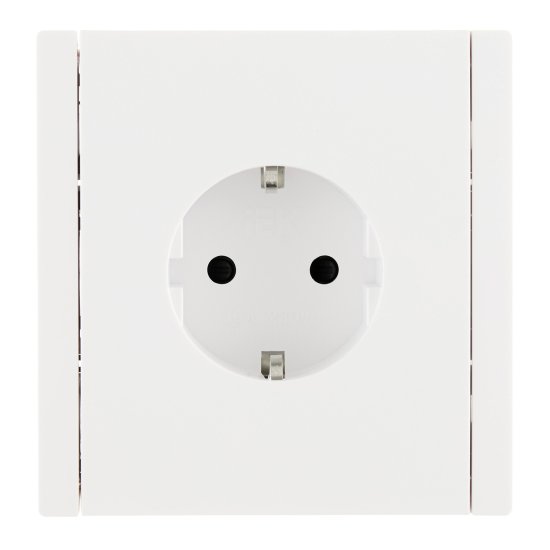 Розетка IEK Forte&Piano FP213 встраиваемая белая со шторками (FP-R14-16-1-K01)