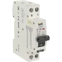 Автомат дифференциальный IEK Armat B06S 1P+NP 10А 30 мА тип AC 6 кА (AR-B06S-1N-C10C030)