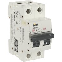 Автоматический выключатель модульный IEK Armat M06N 2P 25А тип C 6 кА 400 В (AR-M06N-2-C025)