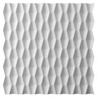Панель декоративная из экополимера 500х500х15 мм Bello Deco Polymer СП 17 белая 0,25 кв.м