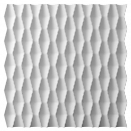 Панель декоративная из экополимера 500х500х15 мм Bello Deco Polymer СП 17 белая 0,25 кв.м
