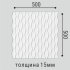 Панель декоративная из экополимера 500х500х15 мм Bello Deco Polymer СП 17 белая 0,25 кв.м