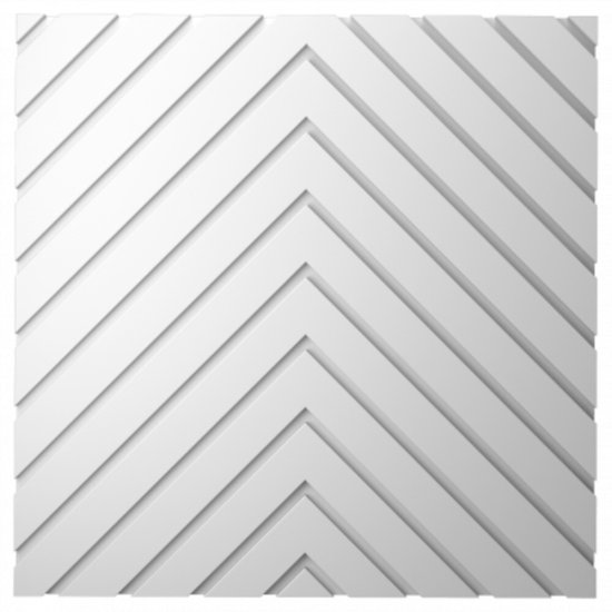 Панель декоративная из экополимера 500х500х12 мм Bello Deco Polymer СП 14 белая 0,25 кв.м