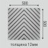 Панель декоративная из экополимера 500х500х12 мм Bello Deco Polymer СП 14 белая 0,25 кв.м