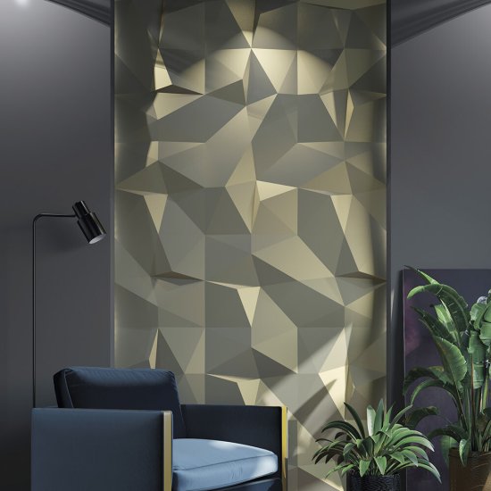 Панель декоративная из экополимера 500х500х50 мм Bello Deco Polymer СП 16 белая 0,25 кв.м