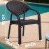 Кресло пластиковое Heniver Bambo шоколад 820х435х640 (SPC-B018)