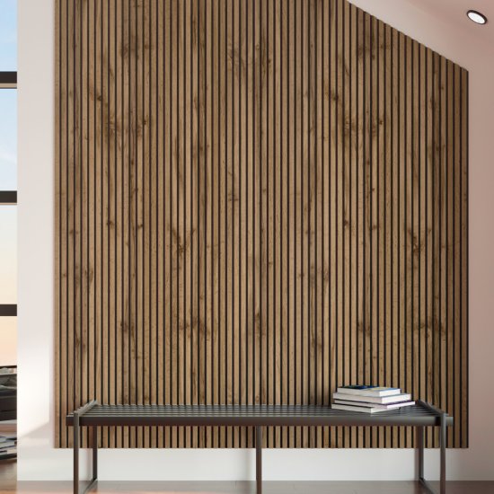 Панель акустическая 600х2780х9 мм Stella пекан 1,67 кв.м