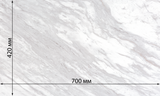 Панель ПВХ KREAFORTA Вигария серый 420x700x3.6 мм 2.058 м² (7 шт.)