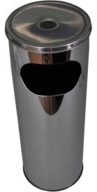 Мусорный бак металл серый