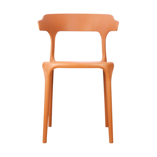 Кухонный стул Treet Roero 48x74x46.5 см каркас пластик спинка полипропилен цвет терракотовый