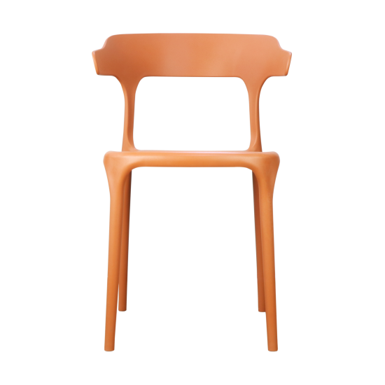 Кухонный стул Treet Roero 48x74x46.5 см каркас пластик спинка полипропилен цвет терракотовый