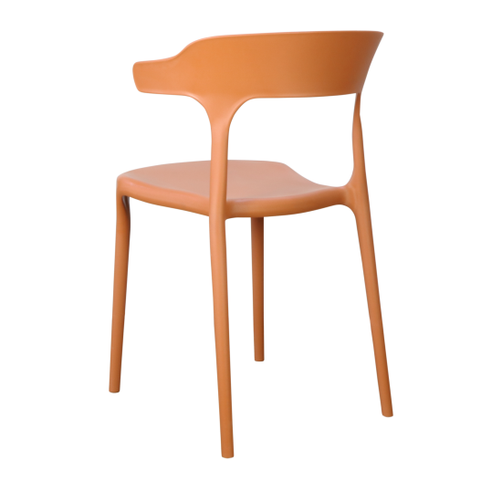 Кухонный стул Treet Roero 48x74x46.5 см каркас пластик спинка полипропилен цвет терракотовый