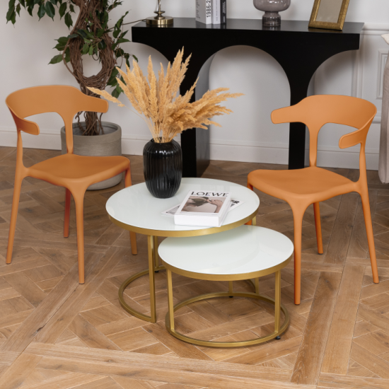 Кухонный стул Treet Roero 48x74x46.5 см каркас пластик спинка полипропилен цвет терракотовый