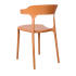 Кухонный стул Treet Roero 48x74x46.5 см каркас пластик спинка полипропилен цвет терракотовый