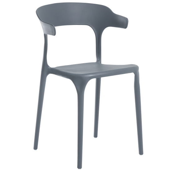 Кухонный стул Treet Roero 46.5x74x46.5 см каркас пластик спинка полипропилен цвет серый