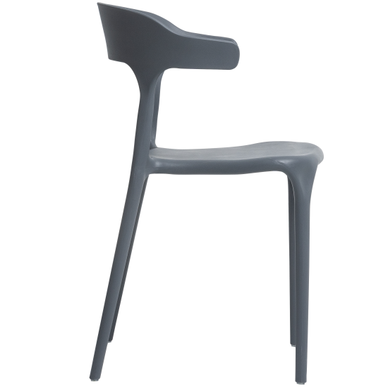 Кухонный стул Treet Roero 46.5x74x46.5 см каркас пластик спинка полипропилен цвет серый