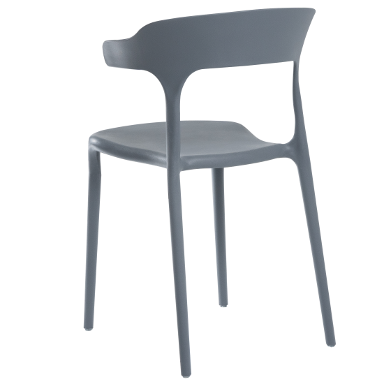 Кухонный стул Treet Roero 46.5x74x46.5 см каркас пластик спинка полипропилен цвет серый