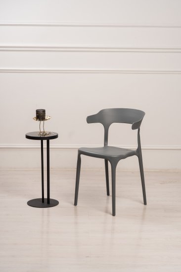 Кухонный стул Treet Roero 46.5x74x46.5 см каркас пластик спинка полипропилен цвет серый