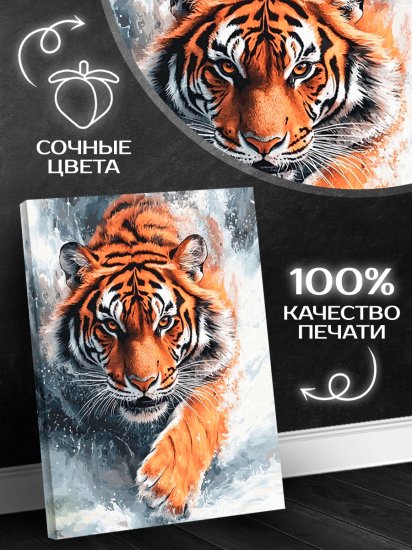 Картина на холсте Мощь и грация 40x50 см