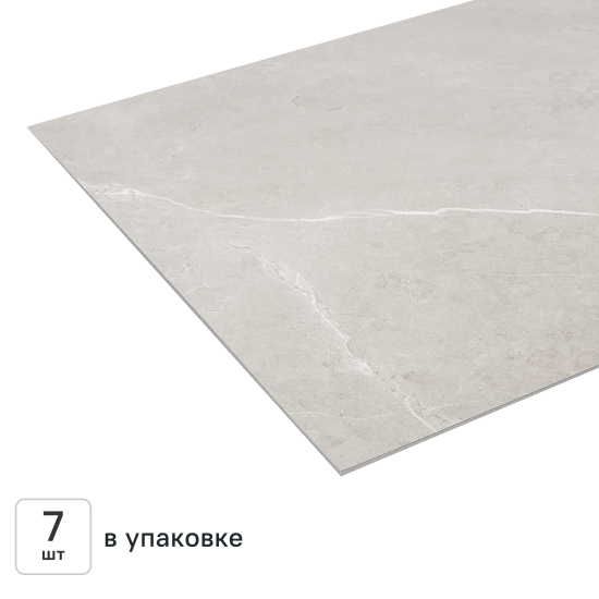 Панель ПВХ KREAFORTA Сиракуза серый 420x700x3.6 мм 2.058 м² (7 шт.)