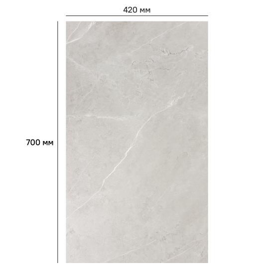 Панель ПВХ KREAFORTA Сиракуза серый 420x700x3.6 мм 2.058 м² (7 шт.)