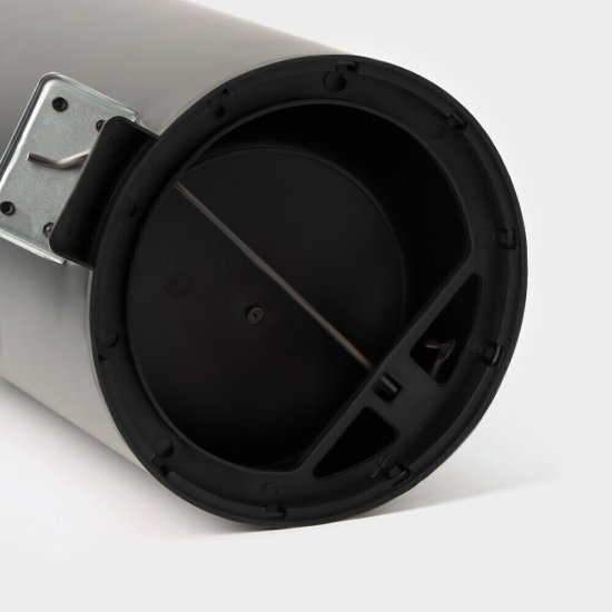 Ведро для мусора Stölz с крышкой 12 л нержавеющая сталь черный с педалью