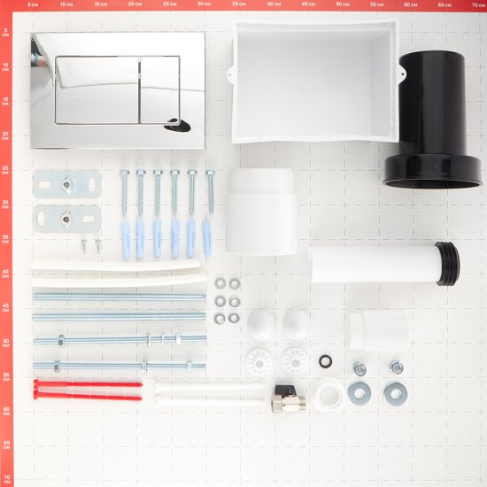 Комплект инсталляции Berges Forta с унитазом Corsa Deco KX Rimless с кнопкой хром и сиденьем дюропласт микролифт быстросъем