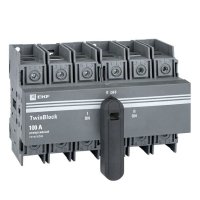 Выключатель-разъединитель EKF TwinBlock 3P 100А 400-690 В на монтажную плату (tb-s-100-3p-rev)