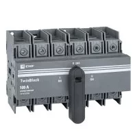 Выключатель-разъединитель EKF TwinBlock 3P 100А 400-690 В на монтажную плату (tb-s-100-3p-rev)