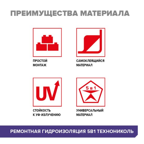 Гидроизоляция ремонтная 5 в 1 Технониколь 12 кв.м