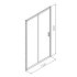 Душевая дверь Domani-Spa DoorCube стекло прозрачное 110х190 см профиль черный 5 мм раздвижная (DS04DCb110L0Cl00.Gt-Black)