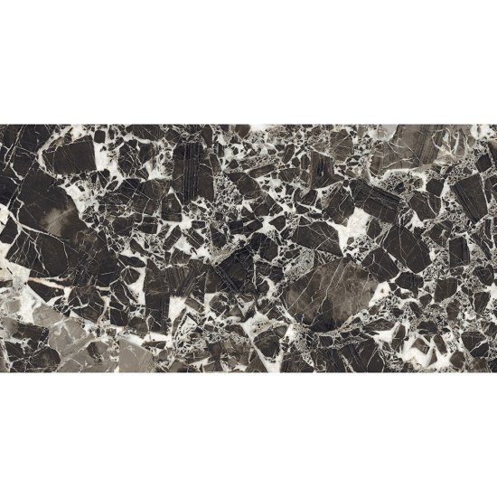 Керамогранит Керамин Нуар черно-белый 1200х600х10 мм (2 шт.=1,44 кв.м)