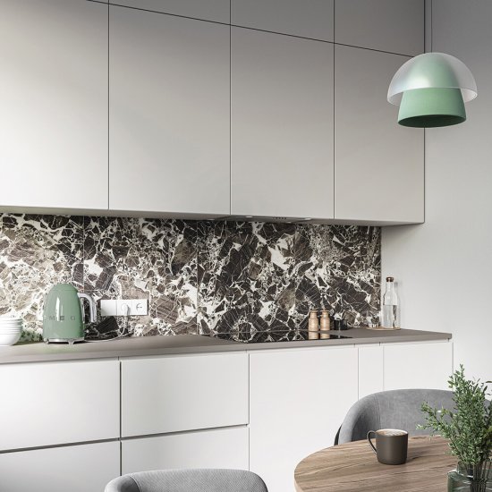 Керамогранит Керамин Нуар черно-белый 600х600х9 мм (4 шт.=1,44 кв.м)